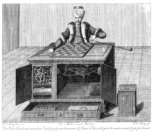 Illustration of the Mechanical Turk